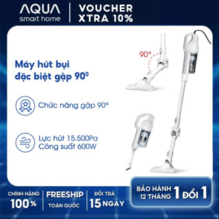 Máy hút bụi gập Aqua CCXL8R đặc biệt đầu gập 90 độ, lực hút 15500Pa - Bảo hành 12 tháng