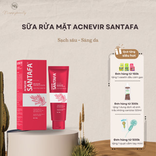 Sữa Rửa Mặt Cho Da Dầu Mụn – Acnevir Đỏ Santafa, Cam Thảo Thiên Nhiên 100g