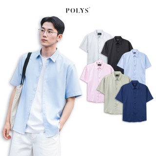  Áo sơ mi nam tay ngắn POLYS Vải Oxford Thoáng Khí 6 Màu Trẻ Trung. Áo Sơ Mi Nam BASIC OXFORD 