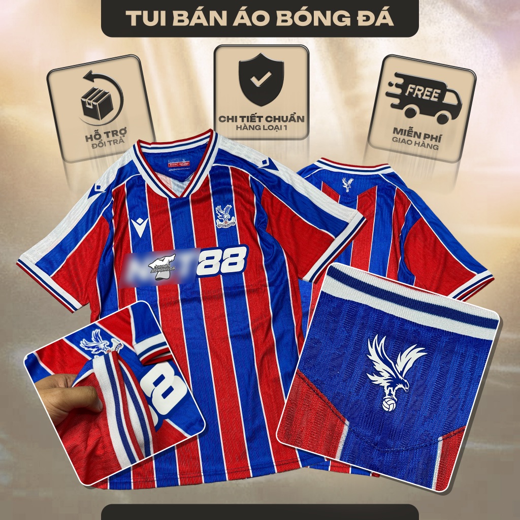 Áo Crystal Palace 2025/26 Sân Nhà | Áo Bóng Đá Bản Chuẩn Player Cao Cấp