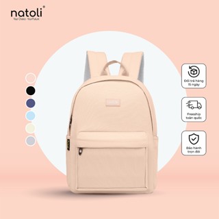 Balo đi học nữ cute NATOLI nhiều ngăn chống nước cao cấp - Basic Backpack B2
