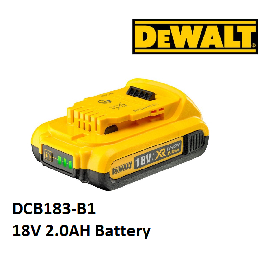 Pin 18V 2.0Ah DeWalt DCB183-B1