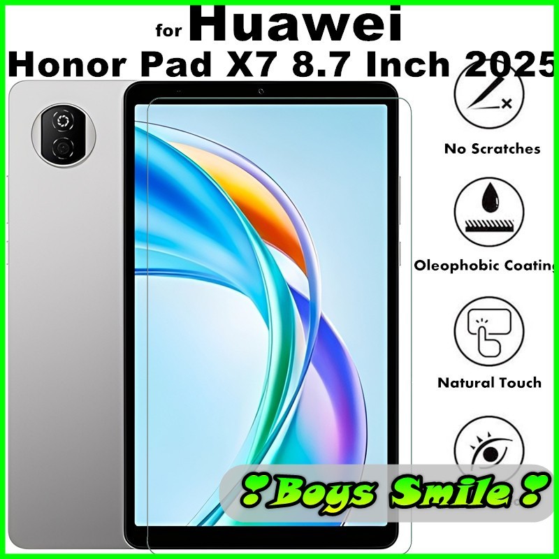Cường lực 2.5D chống xước màn cho HONOR PAD X7 8.7 2025 JMS-W09 JMS-L09 trong suốt