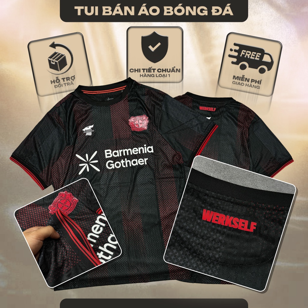 Áo Leverkusen 2025/26 Sân Nhà | Áo Bóng Đá Bản Chuẩn Player Cao Cấp