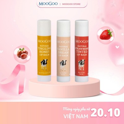 Son dưỡng môi thiên nhiên giúp làm mềm và dưỡng ẩm môi MooGoo Úc cho trẻ em, da nhạy cảm - mẹ bầu