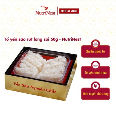 [Hỏa tốc HCM] Tổ Yến Sào Rút Lông Sợi NutriNest Tiện Dụng Chưng Nhanh 50g - Kèm Đường Phèn