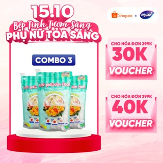 Combo 3 Bịch Màng bọc thực phẩm PE dạng bo chun MyJae, màng bọc bảo quản thức ăn (100 Cái/Gói)