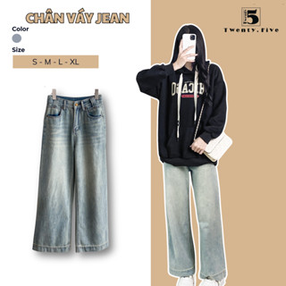  Quần Jeans Ống Rộng Nữ Túi Chéo Thời Trang Trẻ Trung Năng Động Đi Học Đi Chơi Twentyfive Fashion - 5531 