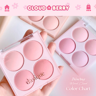   Giao hoả tốc  Bảng Phấn Má Hồng DASIQUE 4 Màu Mịn Lì Chuẩn Nội Địa Hàn Blending Mood Cheek 