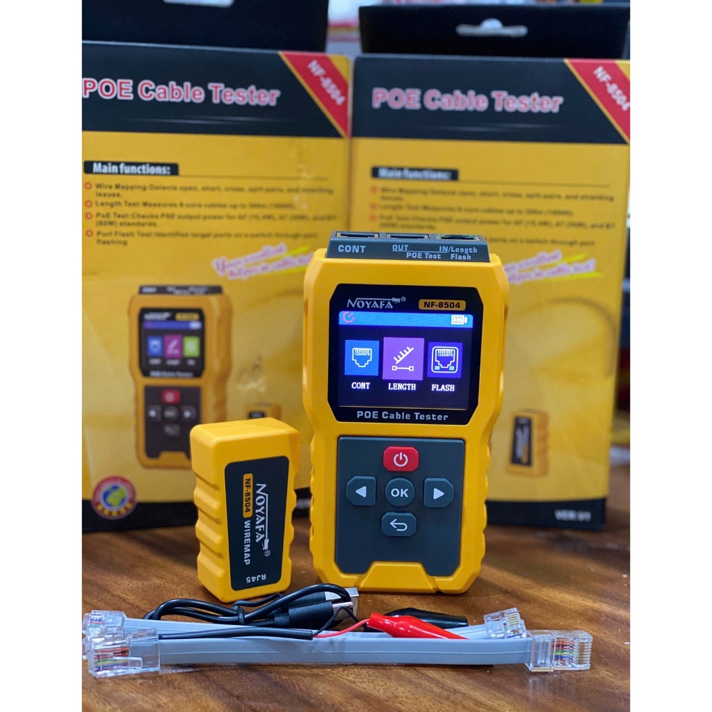 NF-810, NF-802, NF-8504, NF-8209/S/ Pro Máy test đa năng, Test Cáp Mạng cat5, cat6, test POE chính h