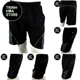  Quần thun thể thao nam nữ ngắn   short - TRINH HOA STORE - Hàng chính hãng - Sọc đùi 
