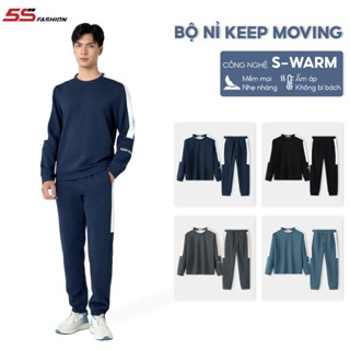 Quần Áo Nỉ Nam Mùa Đông KEEP-WARM 5S FASHION Chất Nỉ Dày Dặn, Can Phối Trẻ Trung, Khỏe Khoắn (BNI24018)