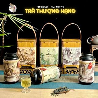  Hộp Gỗ Chè Tân Cương Thái Nguyên Thượng Hạng HOÀNG ĐAN TEA Quà Uống Trà Đạo Biếu Tết Tặng Doanh Nghiệp Cao Cấp 