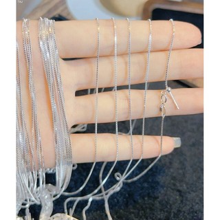 Dây chuyền bạc xuyên tâm xỏ đá phong thủy