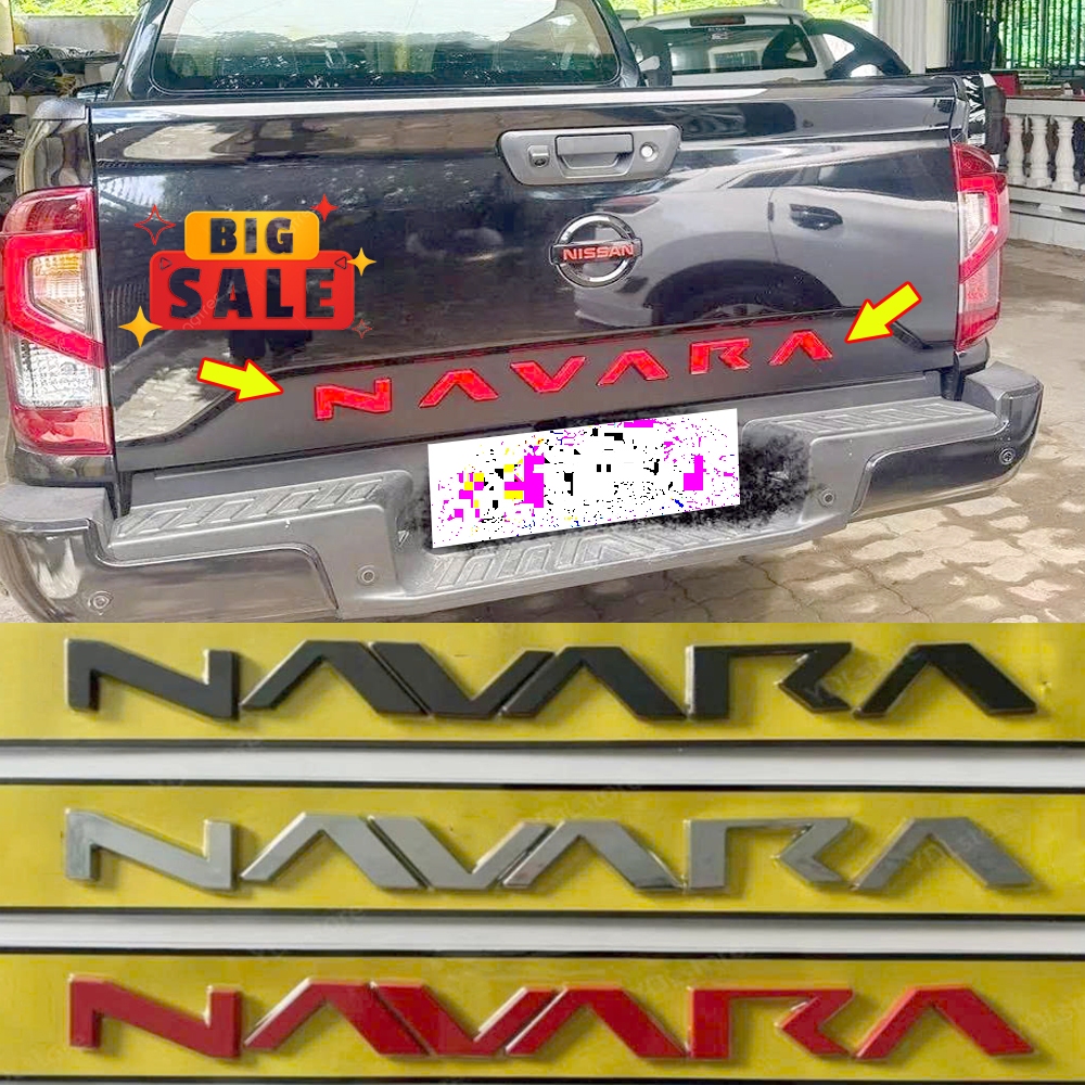 Chữ Nổi Navara Dán Bửng Navara 2021 2022 2023 2024 2025 2026 - Chữ Navara Dán Sau Cốp Nissan Navara