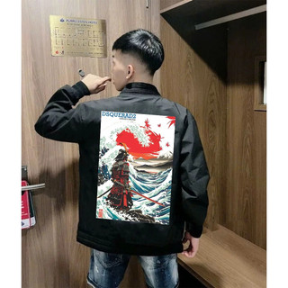  Áo Khoác Bomber kiếm sĩ mặt trăng phong cách Boy Phố 2025 Hàng 2 lớp dày dặn,phối bo gân cao cấp  D4  