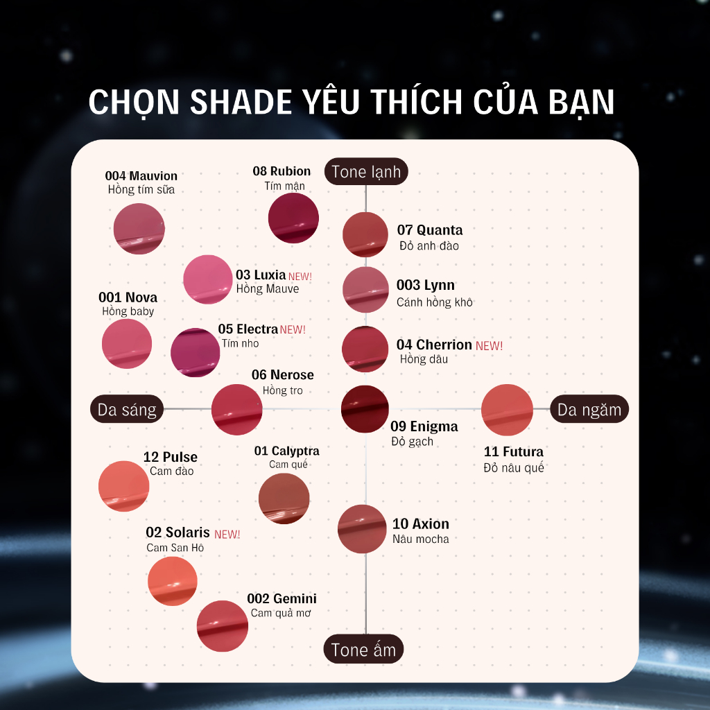 TIMEPHORIA Son tint lì lâu trôi STELLAR DUST LIP STAIN bóng mượt, bền màu không lem không dính cốc 5ML | BigBuy360 - bigbuy360.vn