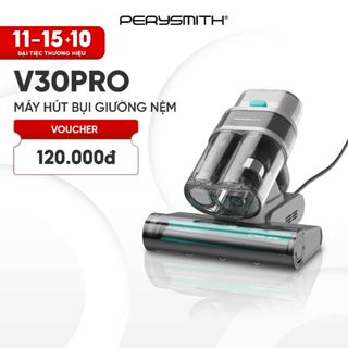 PerySmith V30Pro Máy Hút Bụi Giường Nệm Lực Hút  21000 Pa, Hút Tóc, Lông Thú Cưng, Sóng Siêu Âm, Đèn UV
