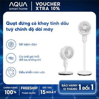 Quạt đứng Aqua ED1800T có khay tinh dầu, đối lưu không khí, độ dài đa dạng, tiết kiệm điện