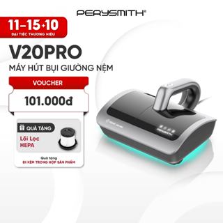 PerySmith V20Pro Máy Hút Bụi Giường Nệm Cầm Tay Không Dây Gọn Nhẹ Diệt Khuẩn Hút Bụi Mịn Có Đèn UV
