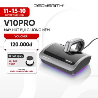 PerySmith V10Pro Máy Hút Bụi Giường Nệm Cầm Tay Hút Bụi Mịn Gọn Nhẹ Đèn Tia UV Diệt Khuẩn