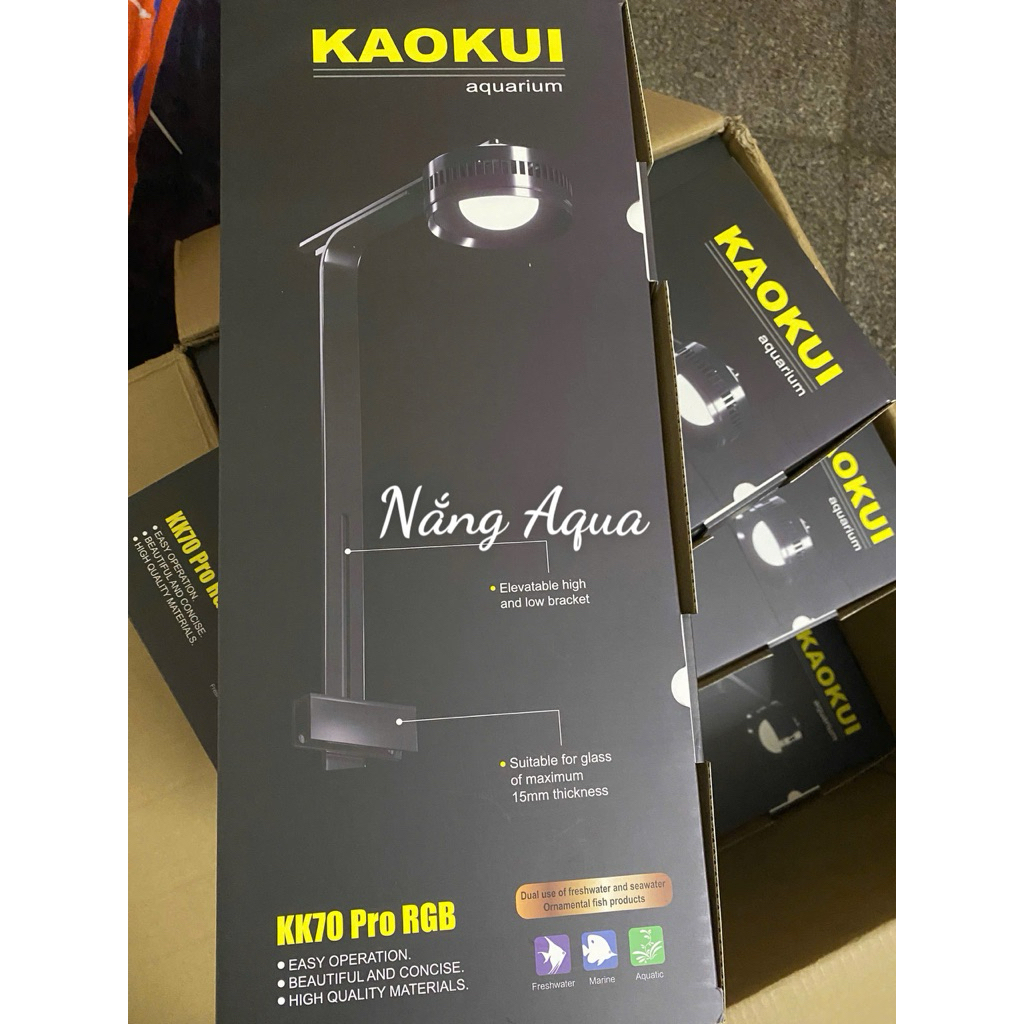 Đèn kaokui KK70 RGB pro chỉnh màu qua app và dimmer đỏ cá không đỏ nước | bảo hành chính hãng |
