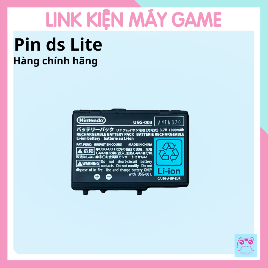 Pin Nintendo DS Lite (bóc máy)