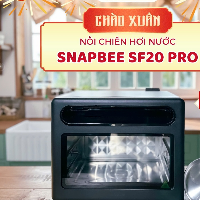 (hỏa tốc)Nồi Chiên Hấp Đa Năng SnapBee SF20 PRO – Dung Tích 20 Lít – Inox 304 và 316 cao cấp