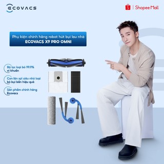  Phụ kiện chính hãng robot hút bụi lau nhà Ecovacs X9 Pro Omni | Chổi cạnh | Chổi chính | con lăn | Bộ lọc | Túi rác 