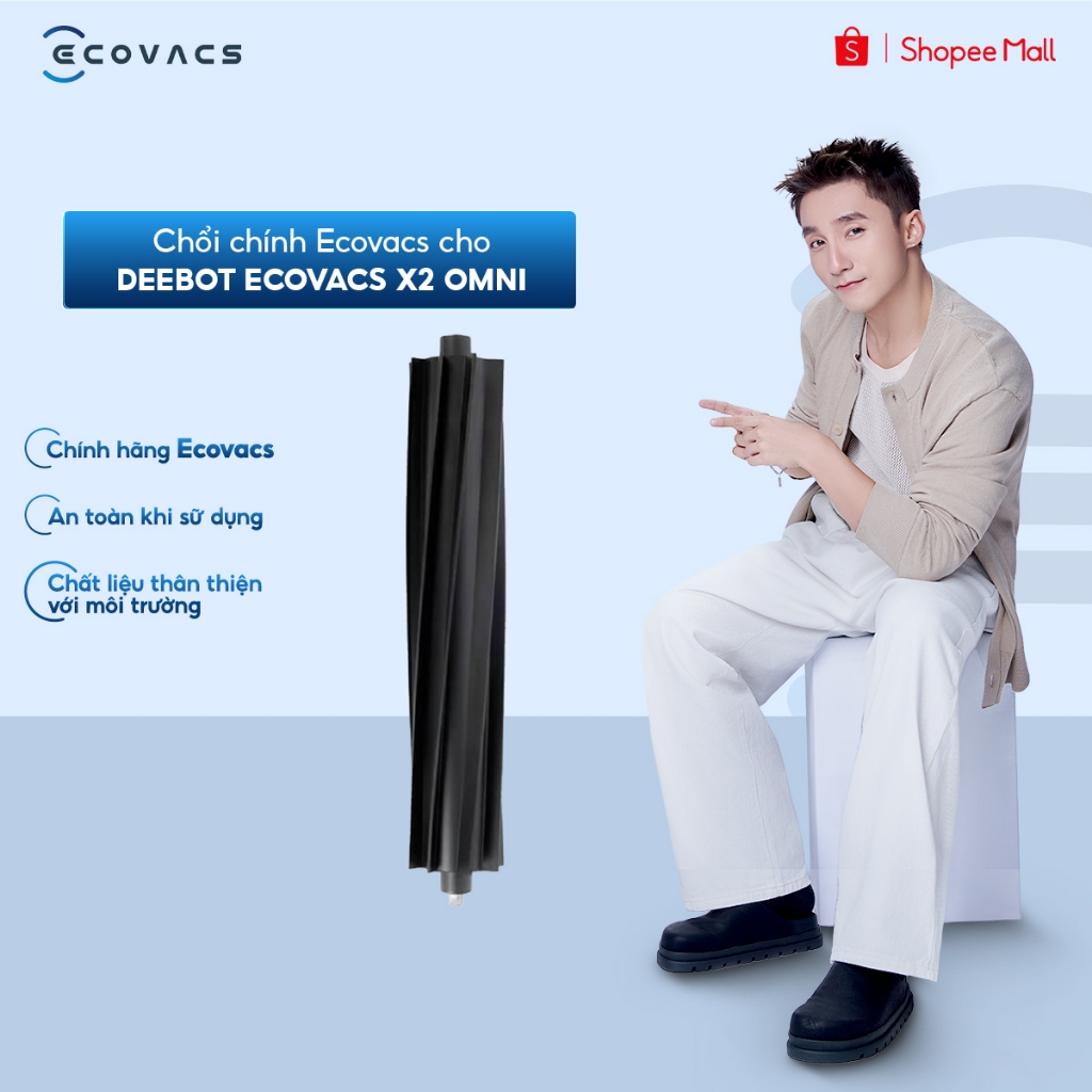 Chổi chính Ecovacs cho Deebot Ecovacs X2 OMNI - Chổi chống rối - Chính hãng