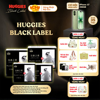 Bỉm Tã Dán / Quần Huggies Black Label Siêu Mềm Mỏng Nhẹ – Thấm Hút Nhanh, Thoáng Khí, Size M/L/XL/XXL_Ichimall