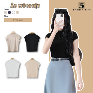  Áo thun giữ nhiệt nữ cổ 2.5 phân tay hến Twenty.5 -  nhiều màu lựa chọn phù hợp dưới 50kg 4928 