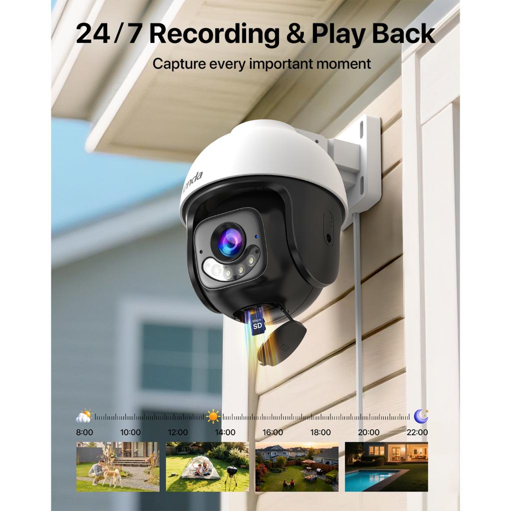 Camera WiFi Tenda Ngoài Trời RH3/RH7 FHD 1080P/3MP/5MP/2K, Quay Quét 360 Độ, Tích Hợp Công Nghệ AI | BigBuy360 - bigbuy360.vn