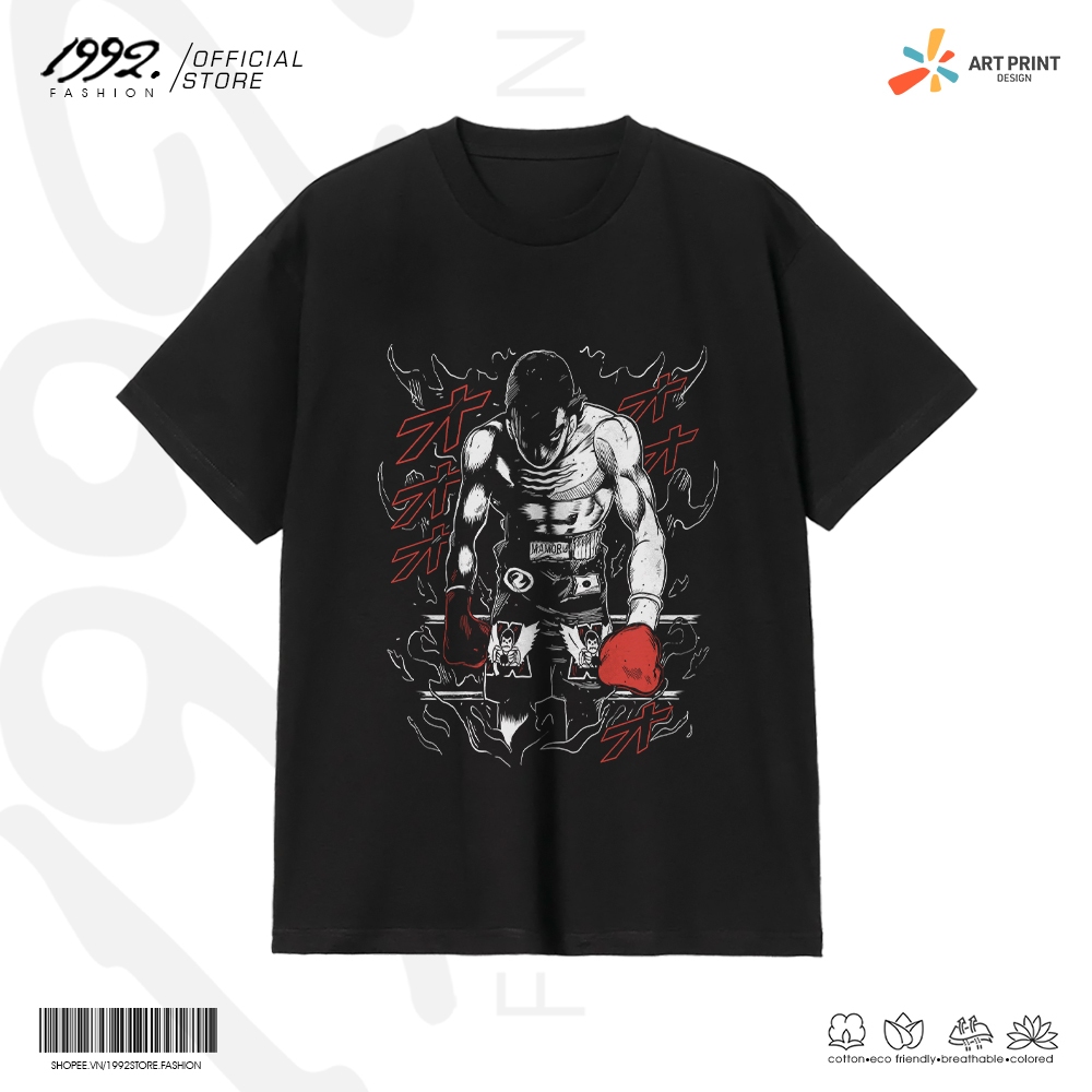 Áo thun Unisex Hajime No Ippo Mamoru Takamura Art Cotton 100% ngắn tay
