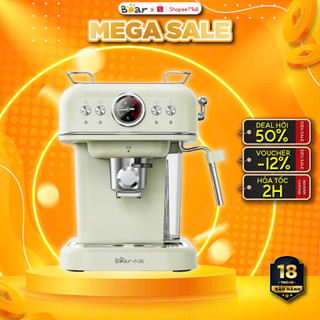  Máy Pha Cà Phê Bear KFJ-E12Q5 20Bar Tự Động Pha Cafe Viên Nén,Pha Espresso Tạo Bọt Sữa Cho Gia Đình 