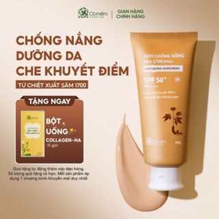 Kem Chống Nắng Mặt Sâm 1700 SPF50+ PA++++ Che Khuyết Điểm Điểm Ngừa Lão Hóa Mọi Loại Da Cỏ Mềm 60g