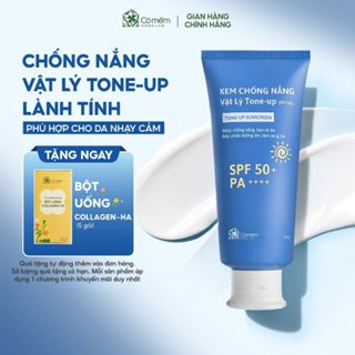 Kem Chống Nắng Vật Lý Nâng Tone SPF50+ PA++++ Tone Up Dưỡng Sáng Cho Da Nhạy Cảm Cỏ Mềm 60g