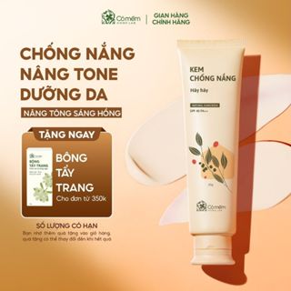 Kem Chống Nắng Mặt Nâng Tông Thấm Nhanh Hây Hây Cho Mọi Loại Da Khô Dầu Mụn SPF 40 PA ++ Cỏ Mềm 60g