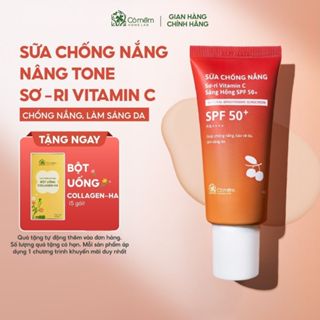 [MUA 1 TẶNG 1] Kem Chống Nắng Nâng Tone Dạng Sữa Dưỡng Sáng Bảo Vệ Da Cho Mọi Loại Da Vitamin C Sơ Ri Cỏ Mềm 60gr