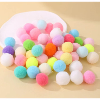 SỈ Túi hạt Pom Pom màu pastel trang trí cây thông hoa lá trang trí nhà cửa