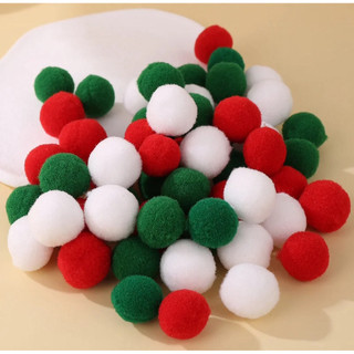 SỈ Túi hạt Pom Pom màu pastel trang trí cây thông hoa lá trang trí nhà cửa