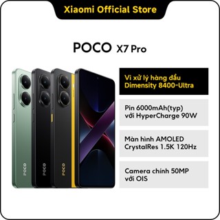 [Điện thoại thông minh] POCO X7 Pro 5G (8+256GB | 12+256G) | Màn hình 6.67" 120Hz AMOLED | D8400-Ultra | Camera 50MP OIS