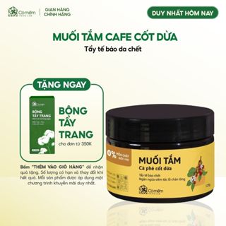 Muối Tắm Cafe Cốt Dừa Tẩy Tế Bào Chết Cỏ Mềm 125g