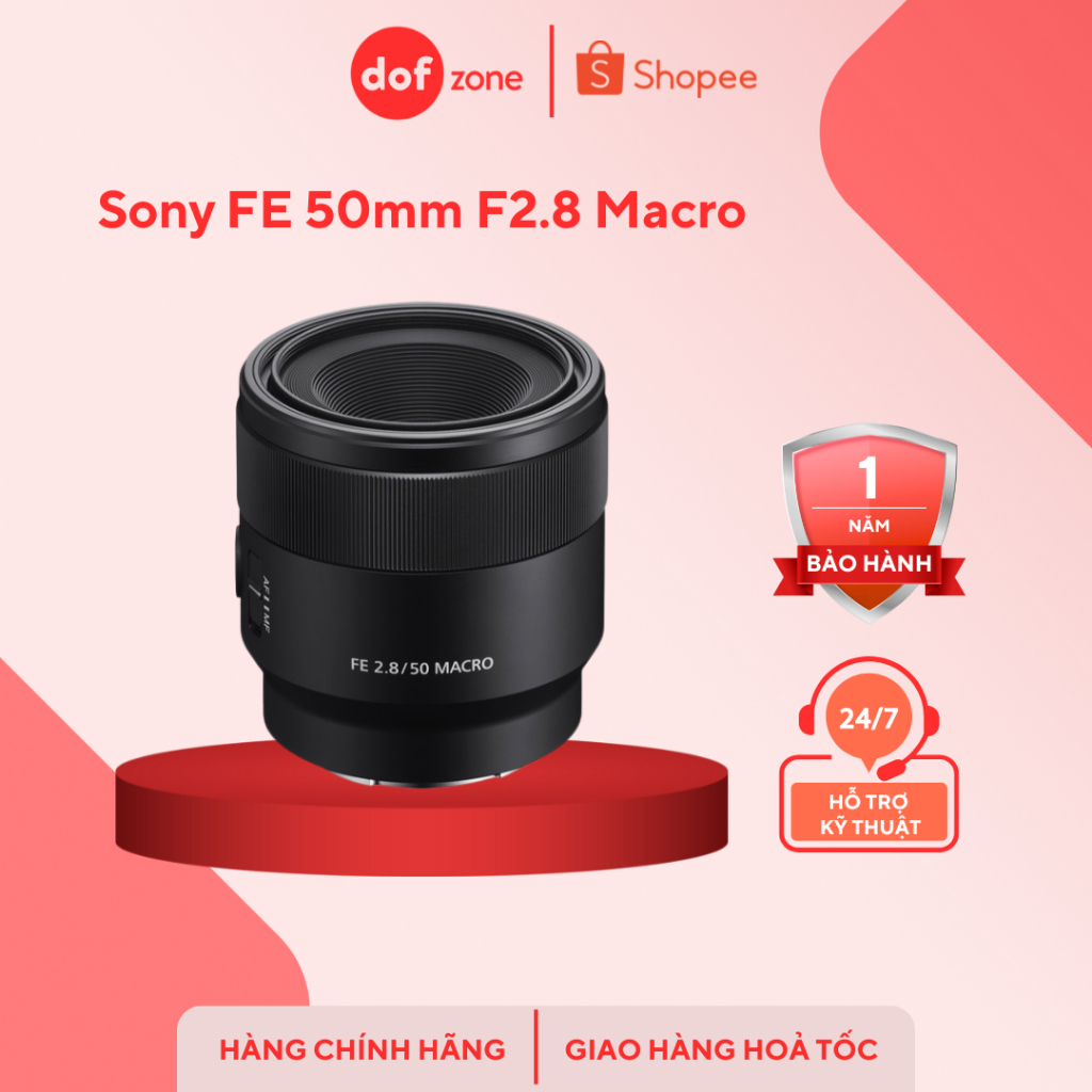 Ống kính Sony FE 50mm F2.8 Macro - Hàng chính hãng