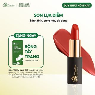   Màu ngẫu nhiên  Son Môi Lụa Diễm Mềm Mịn Mướt Môi An Toàn Từ Thiên Nhiên Cỏ Mềm 4g 