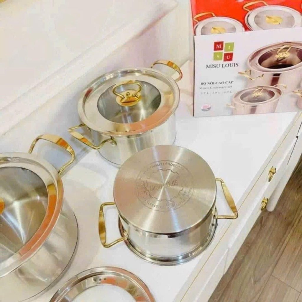 BỘ NỒI MISU LOUIS 5 ĐÁY