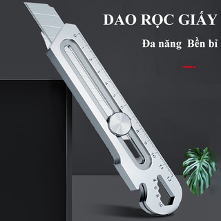 Dao rọc giấy chuyên dụng SUNNY lưỡi dao làm từ chất liệu thép không gỉ ốc tăng đưa dài 12cm siêu bền tiện dụng