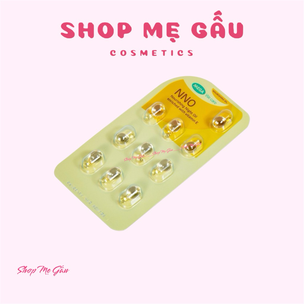 Combo 5 viên vitamin e dưỡng ẩm NNO mẫu mới (ủ mặt)