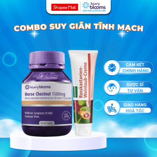 Combo Viên Uống Suy Giãn Tĩnh Mạch Henry Blooms 30 Viên + Kem Bôi Tĩnh Mạch Sanct Bernhard 25ml