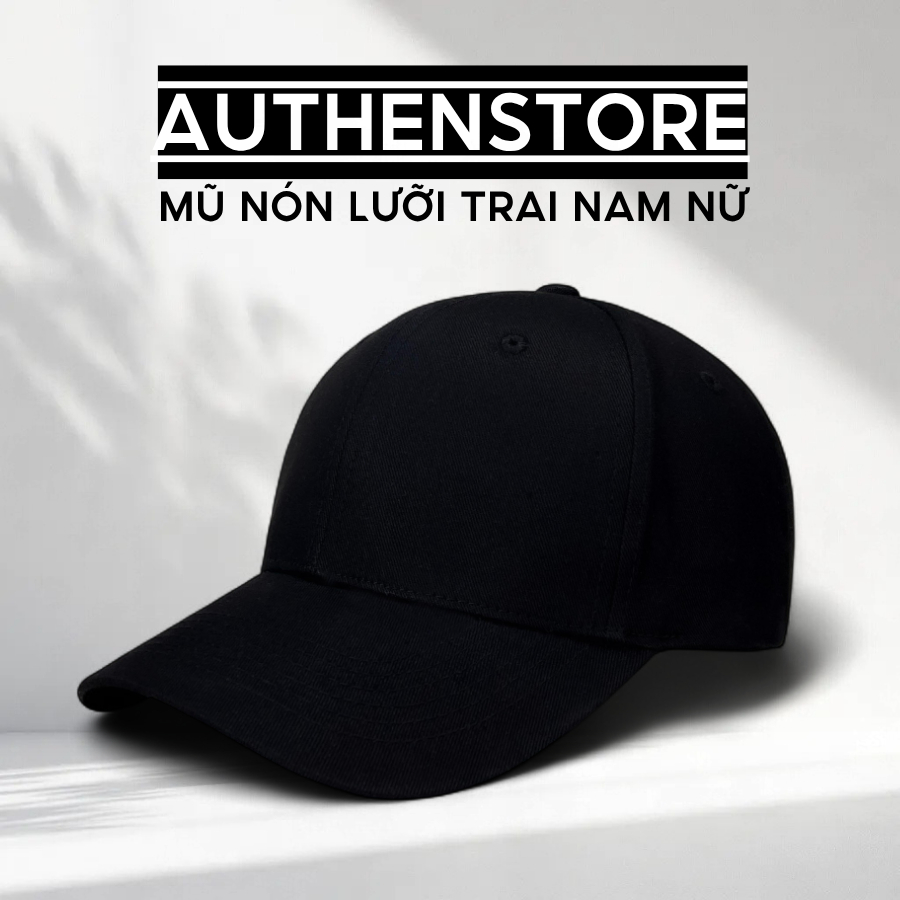 Nón lưỡi trai đen trơn form cứng phong cách thời trang tối giản basic phối đồ siêu đẹp